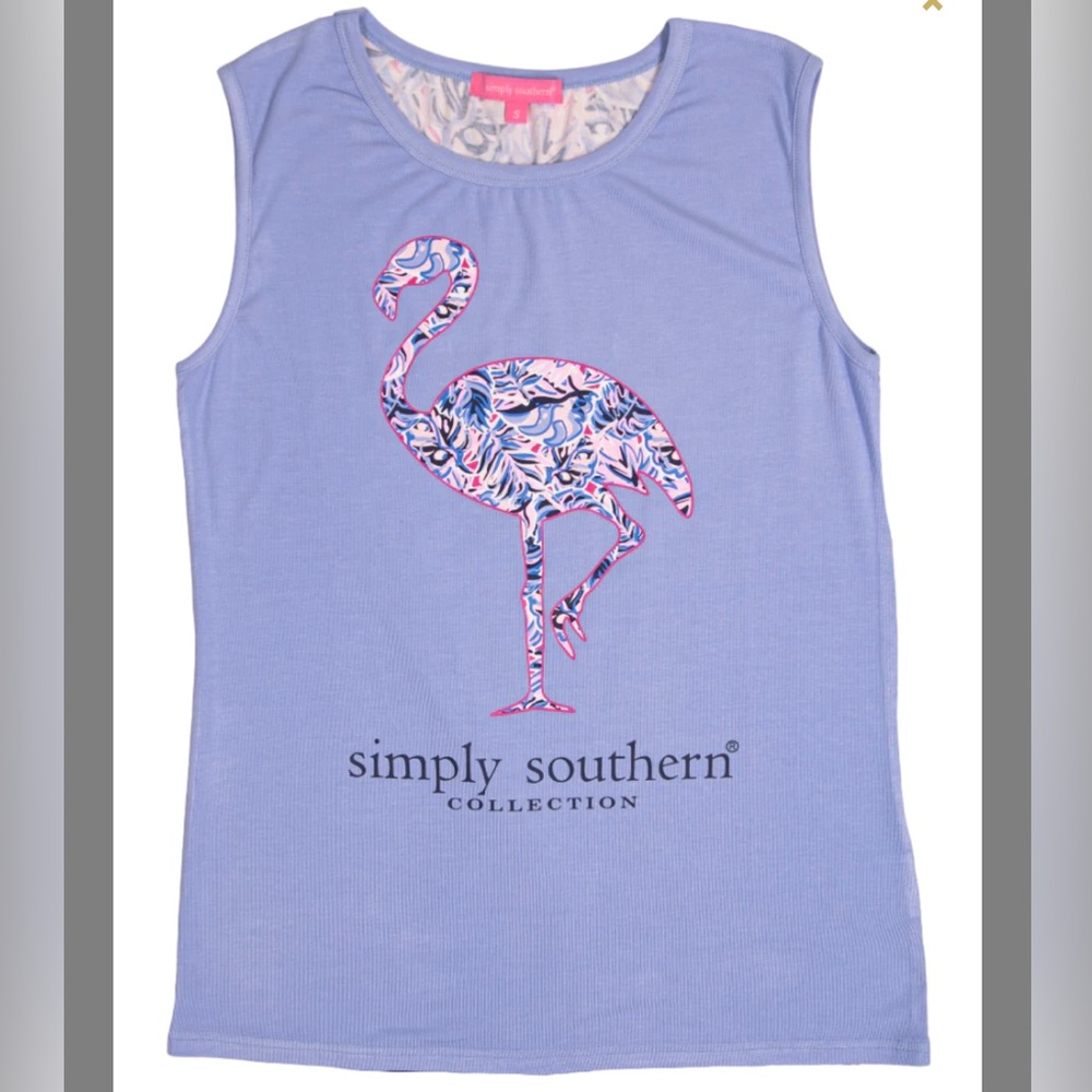 Simply Southern tank top flamingo 🦩